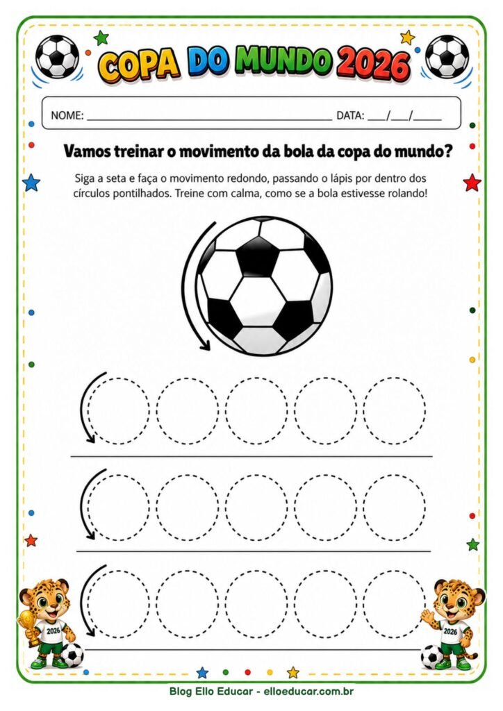 Atividades da Copa do mundo para Educação Infantil