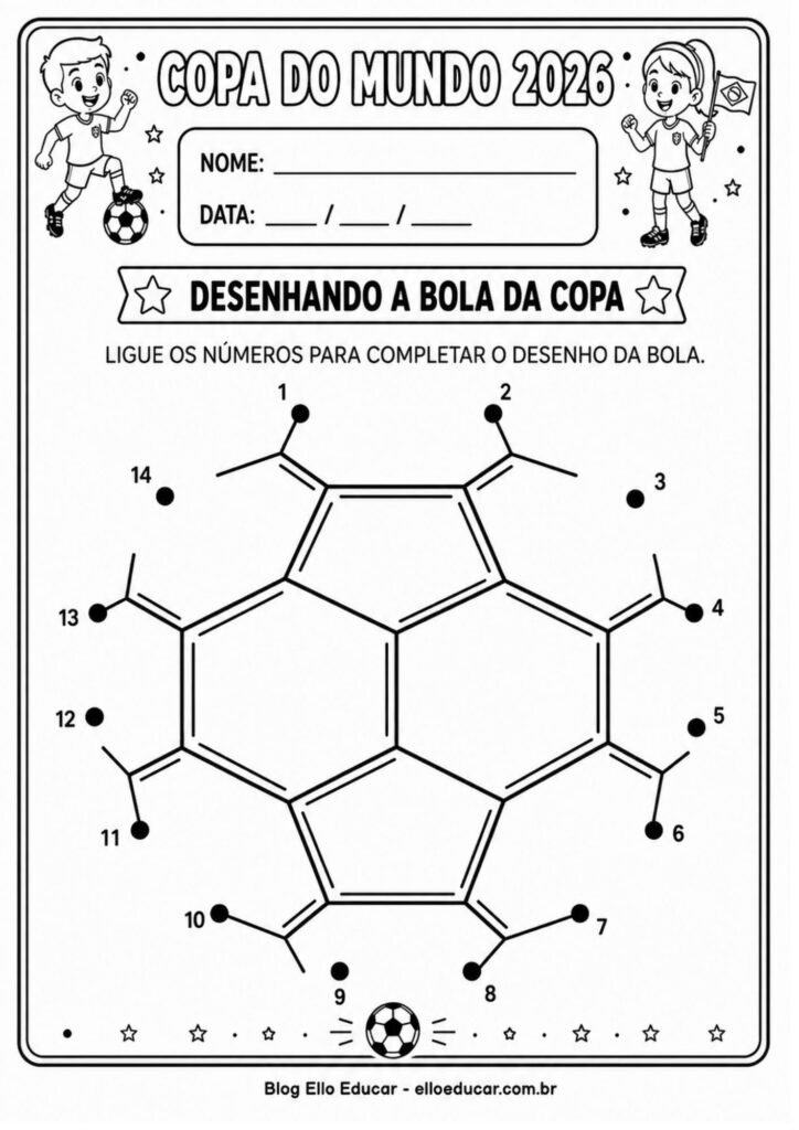 Atividades da Copa do mundo para Educação Infantil