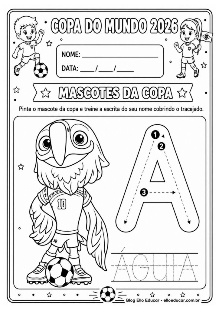 Atividades da Copa do mundo para Educação Infantil