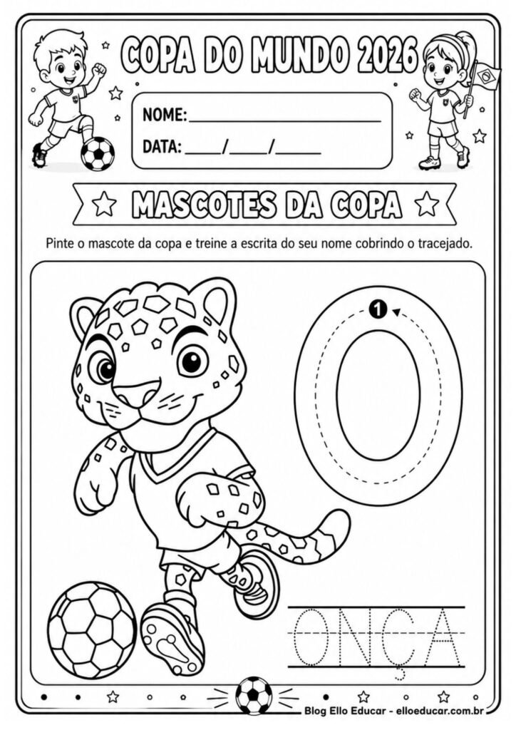 Atividades da Copa do mundo para Educação Infantil