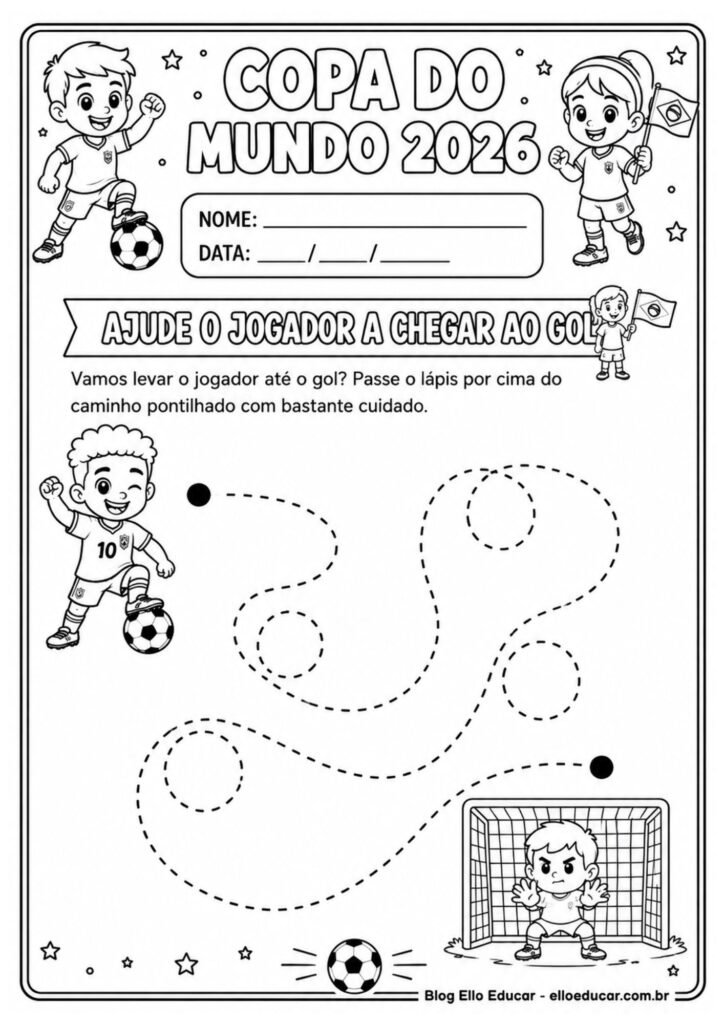 Atividades da Copa do mundo para Educação Infantil