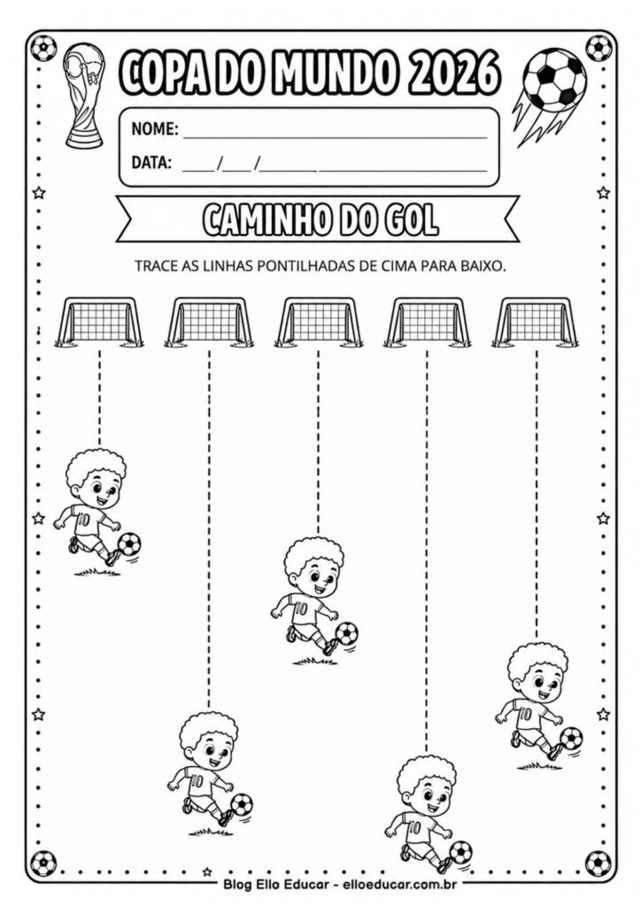 Atividades da Copa do mundo para Educação Infantil