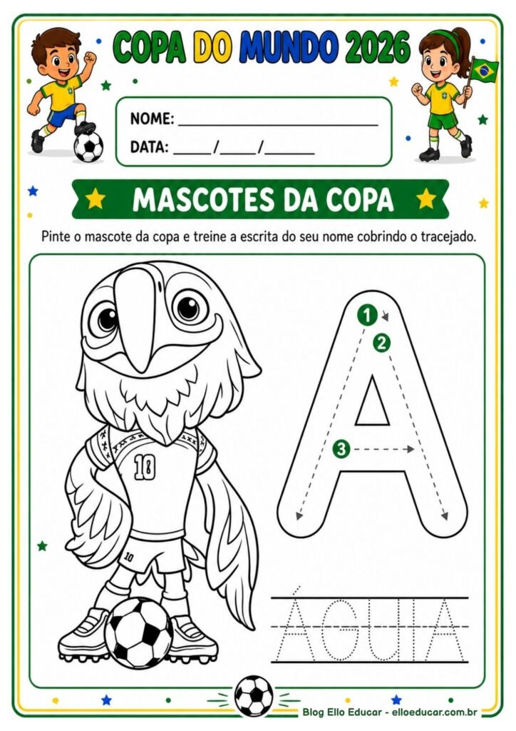 Atividades da Copa do mundo para Educação Infantil