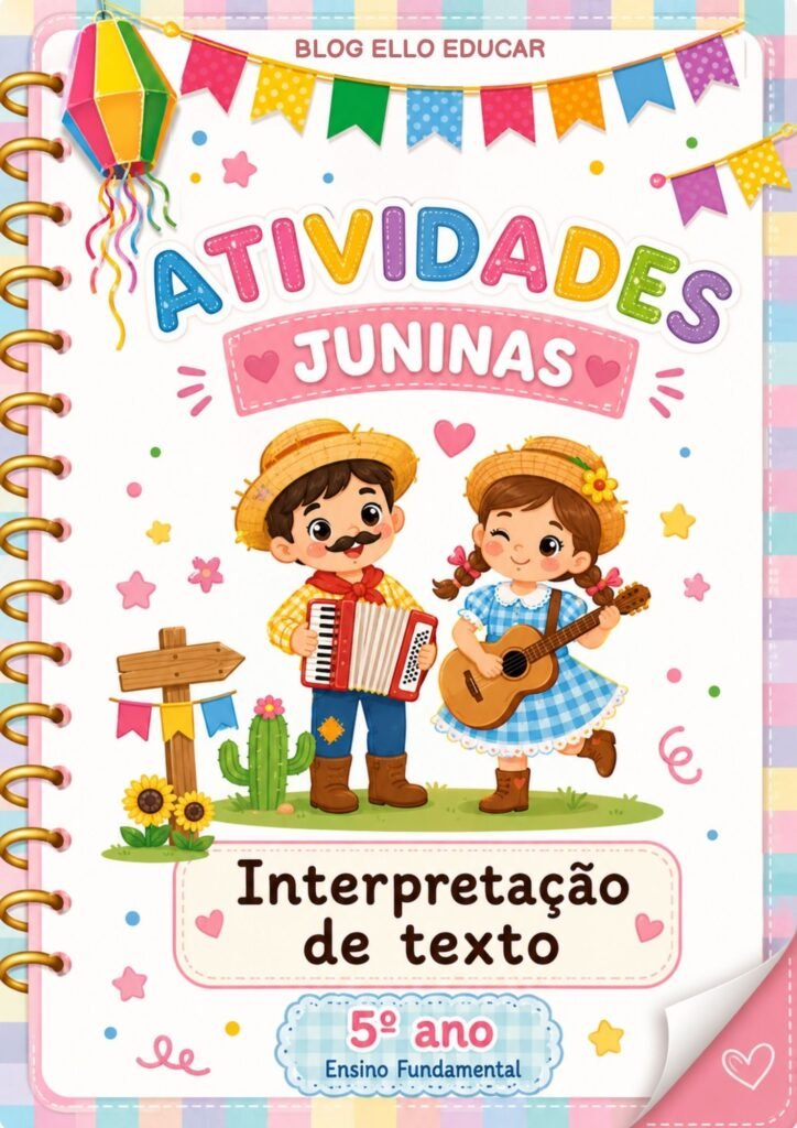 Atividades de Atividades de Português sobre Festas Juninas para 5° ano