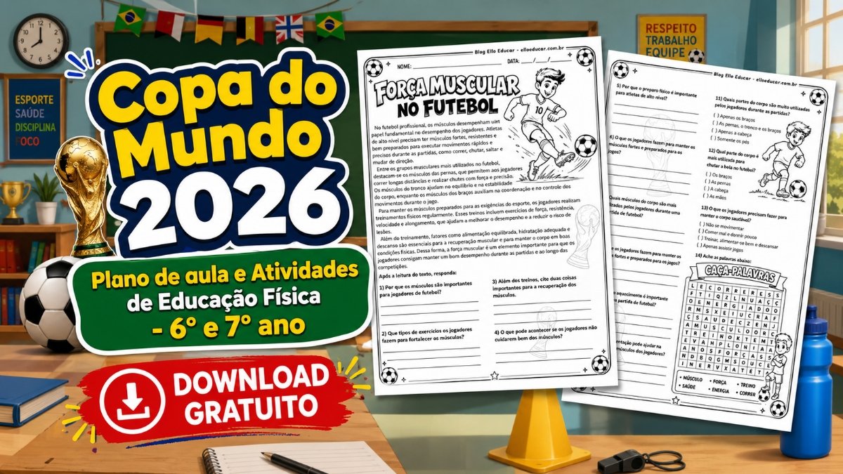Atividade de Educação Física da Copa do Mundo