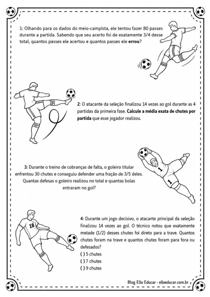 Atividades de Matemática Copa do Mundo 2026 5° ano