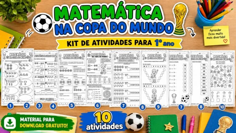 Atividades de Matemática da Copa do Mundo 1° ano