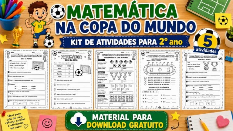 Atividades de Matemática da Copa do Mundo 2° ano
