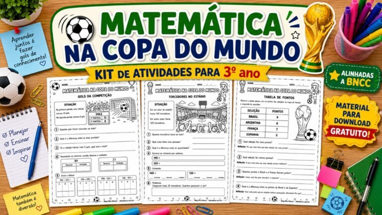 Atividades de Matemática da Copa do Mundo 3° ano