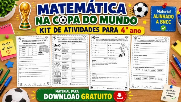 Atividades de Matemática da Copa do Mundo 4° ano