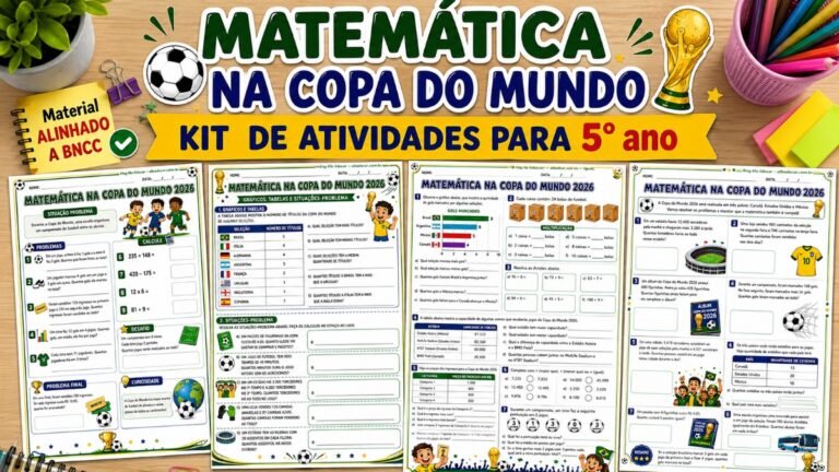Atividades de Matemática da Copa do Mundo 5° ano