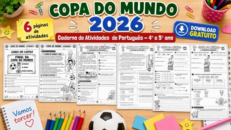 Atividades de Português da Copa do Mundo 4° e 5° ano.