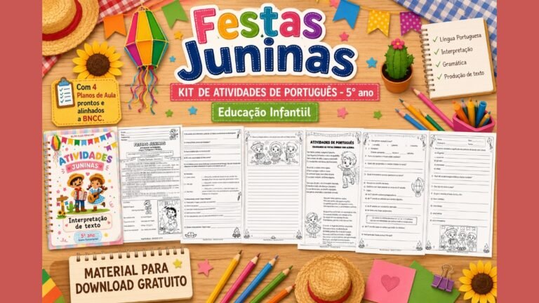 Atividades de Português sobre Festas Juninas 5° ano.