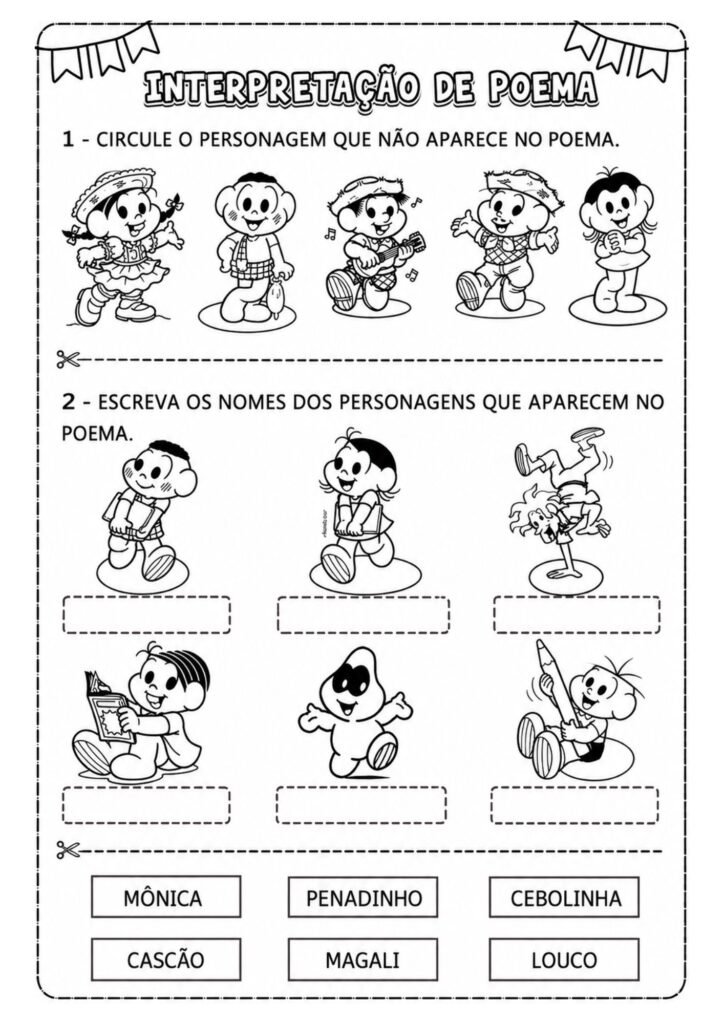 Atividades de Português sobre Festas Juninas para 2° ano