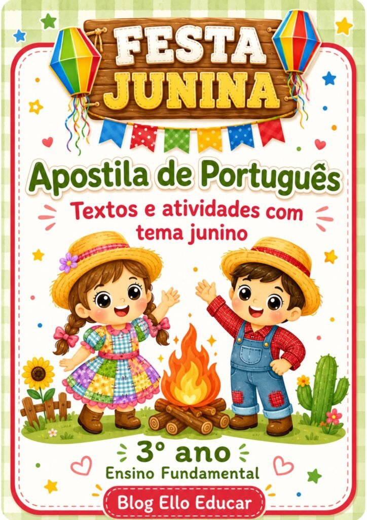 Atividades de Português sobre Festas Juninas para 3° ano