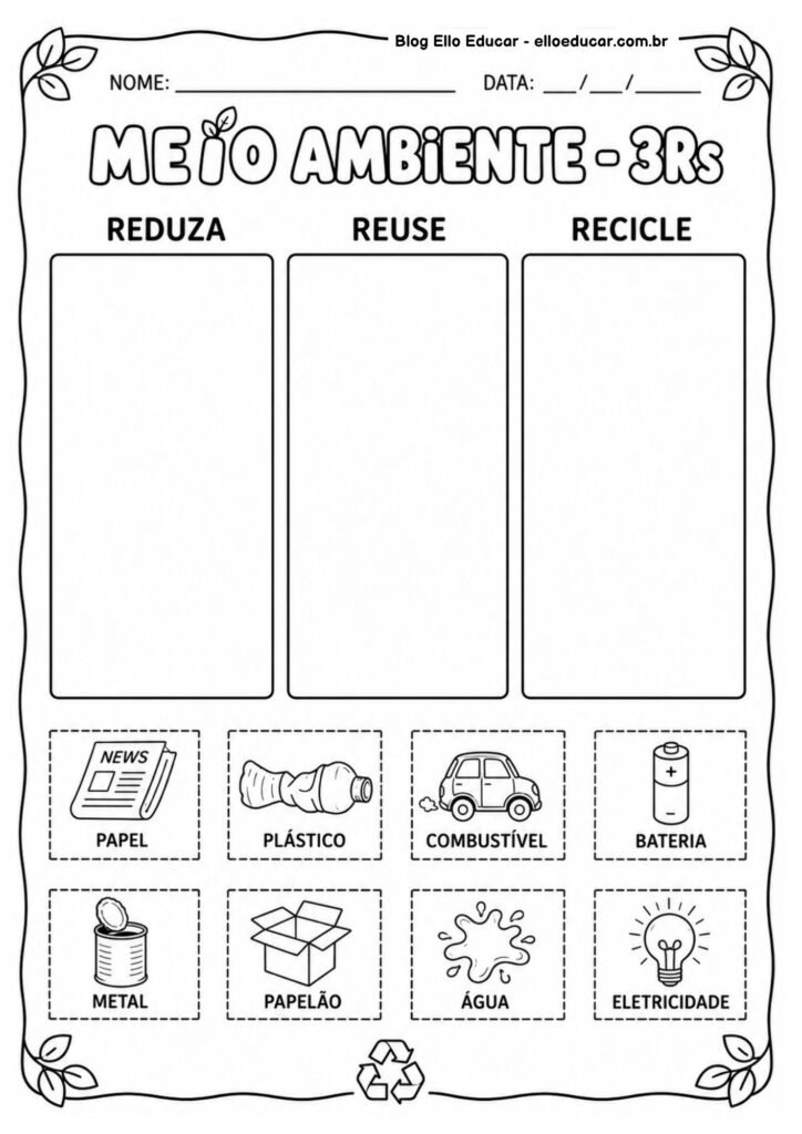 Atividades sobre Meio Ambiente 2° ano