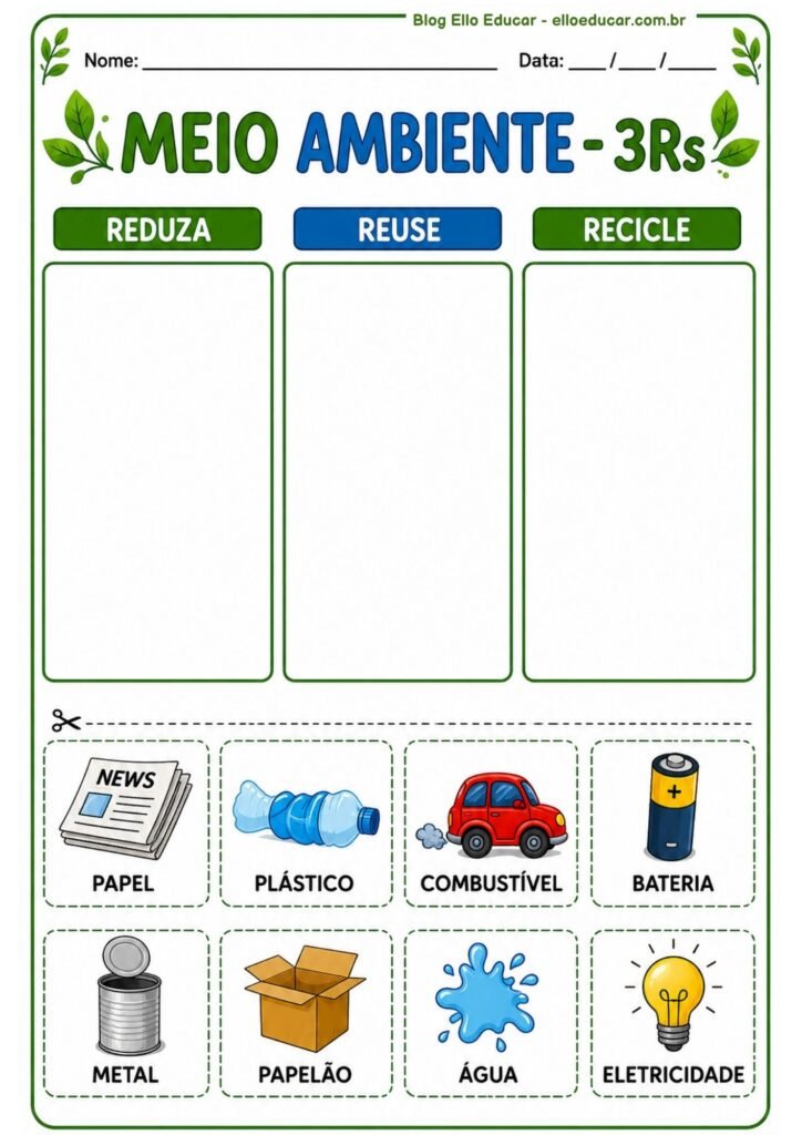 Atividades sobre Meio Ambiente 2° ano