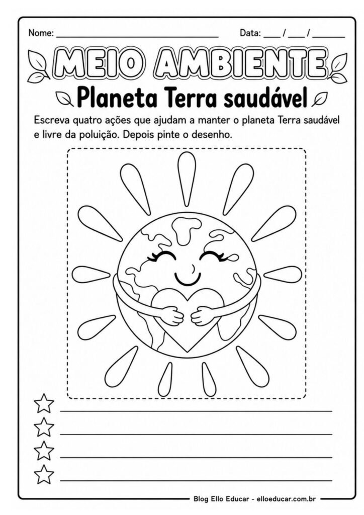 Atividades sobre Meio Ambiente 2° ano