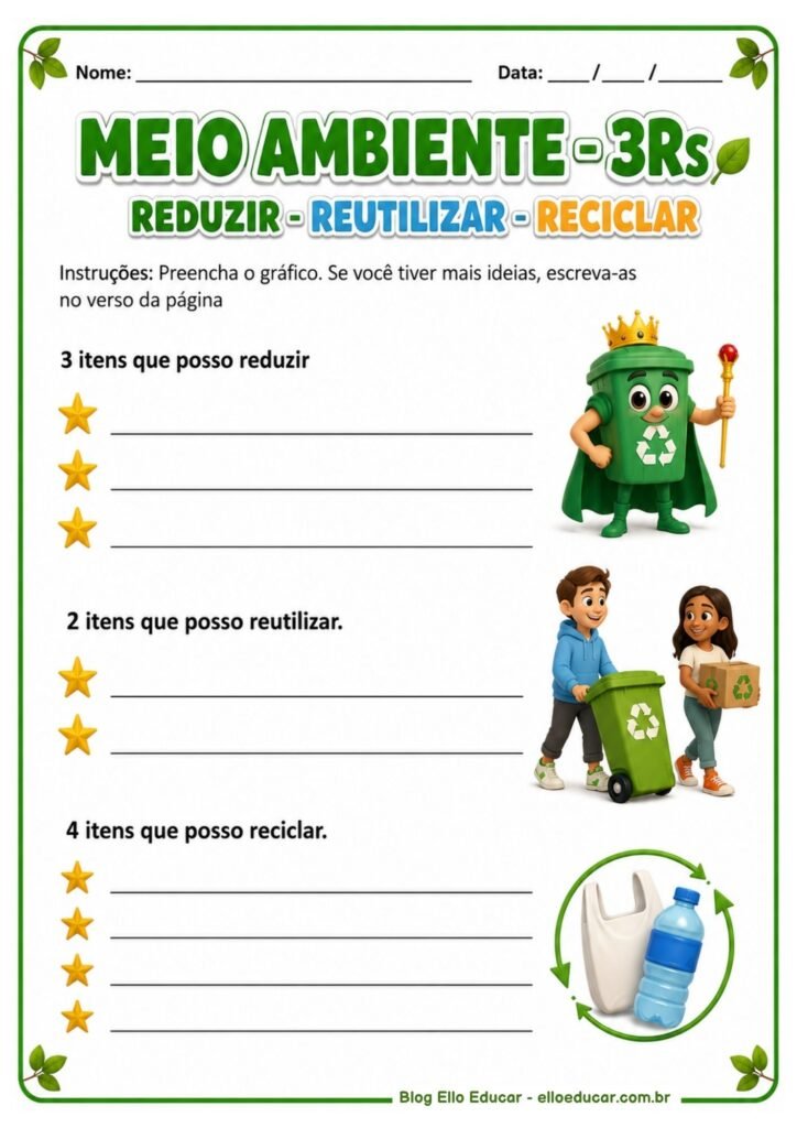 Atividades sobre Meio Ambiente 3° ano