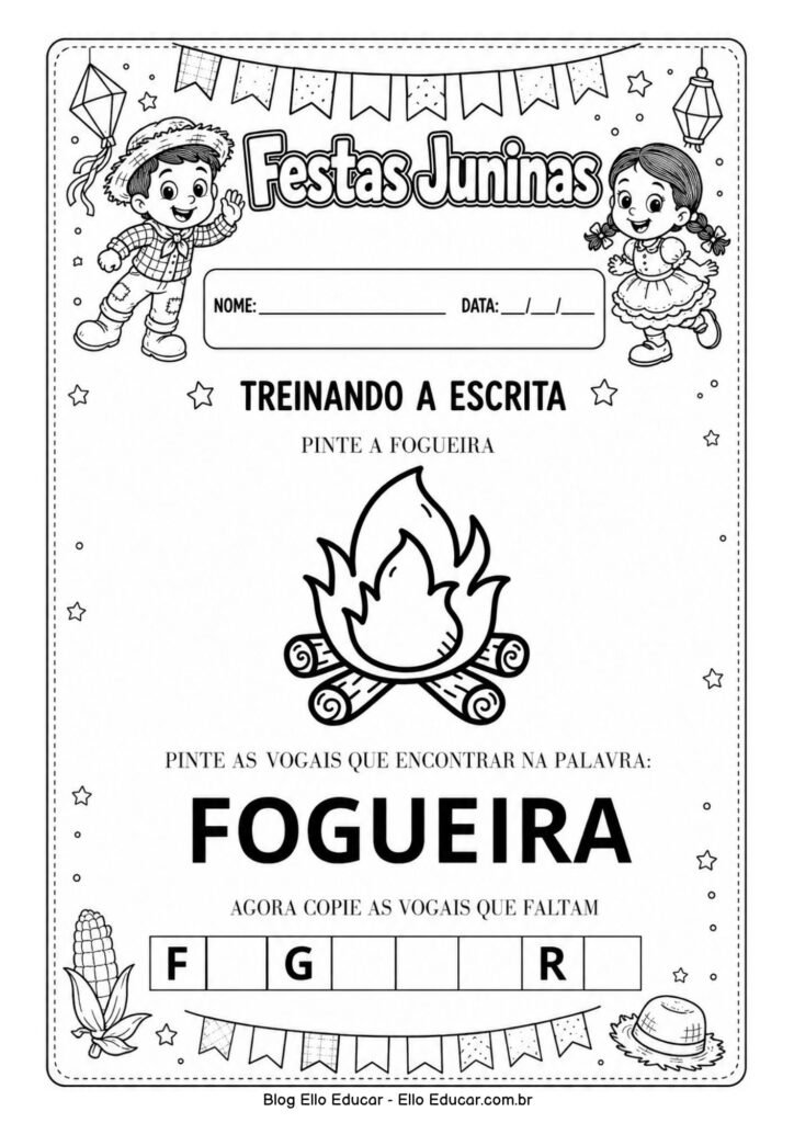Atividades de Festas Juninas para Educação Infantil