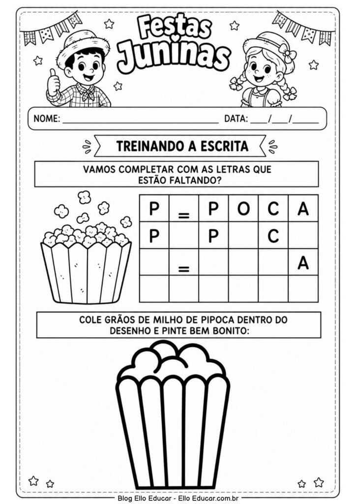 Atividades de Festas Juninas para Educação Infantil