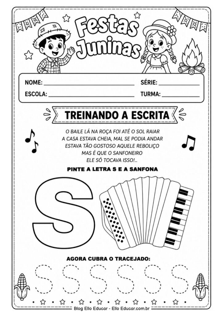Atividades de Festas Juninas para Educação Infantil
