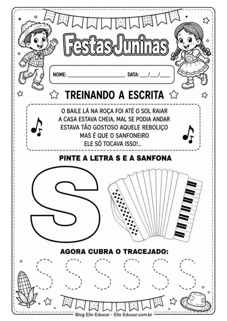 Atividades de Festas Juninas para Educação Infantil