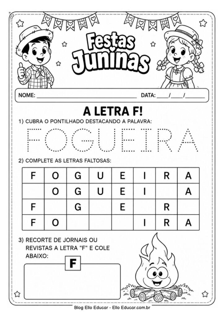 Atividades de Festas Juninas para Educação Infantil