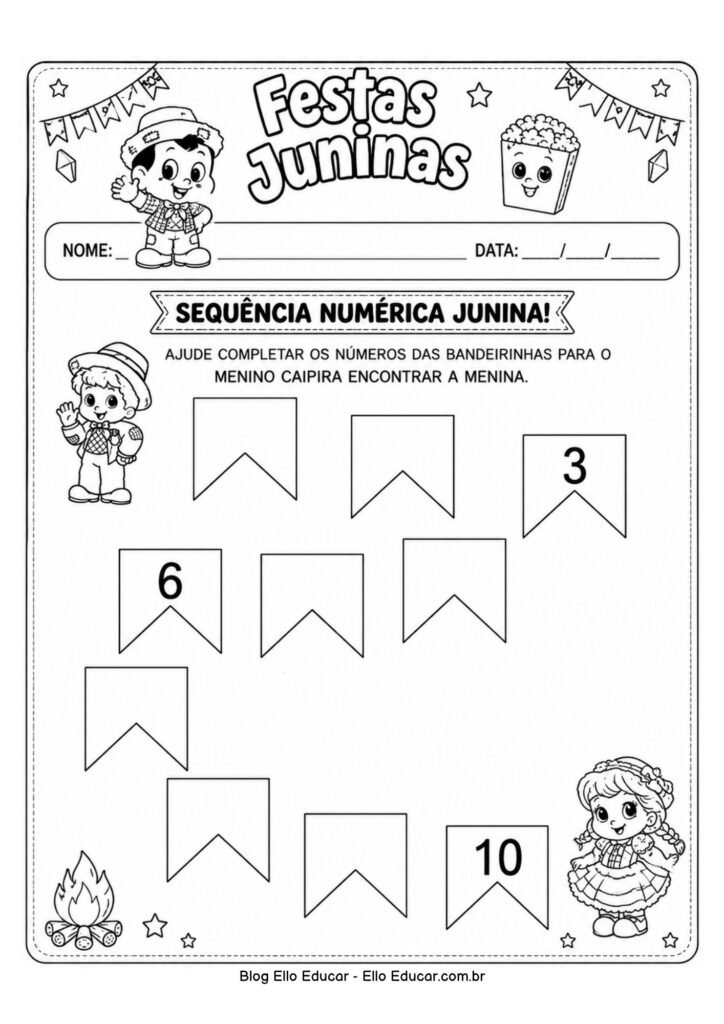 Atividades de Festas Juninas para Educação Infantil