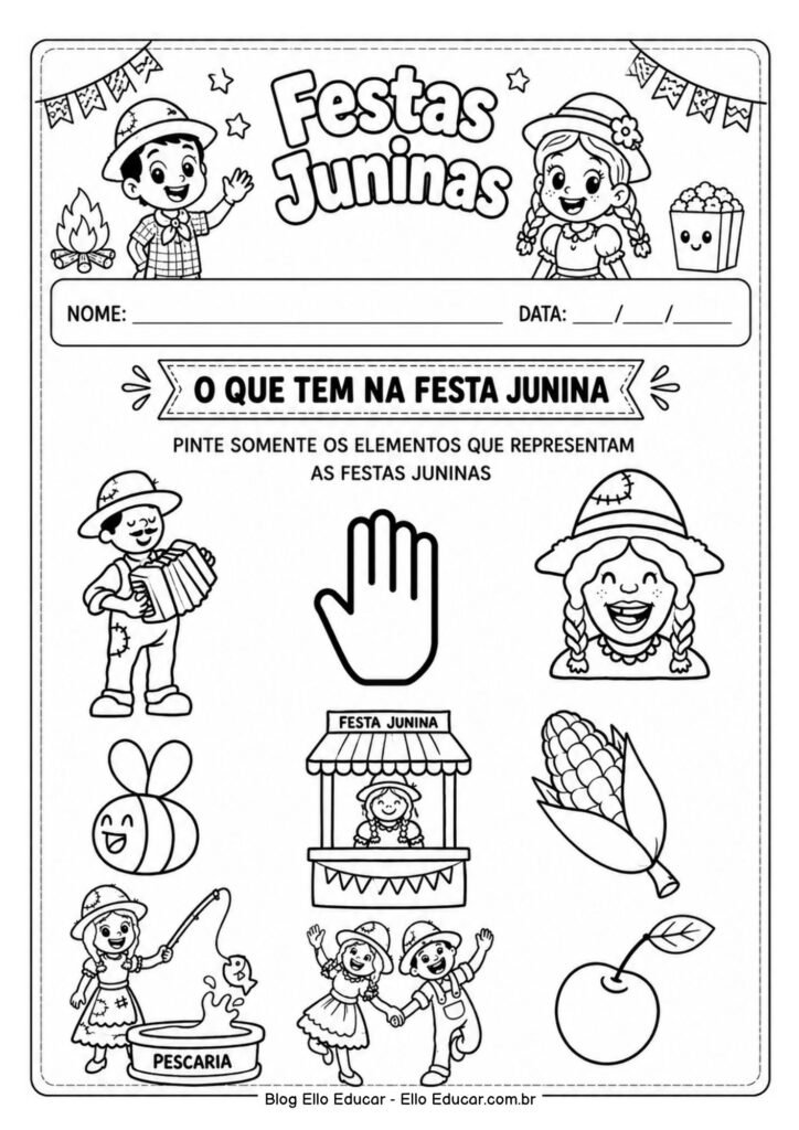 Atividades de Festas Juninas para Educação Infantil