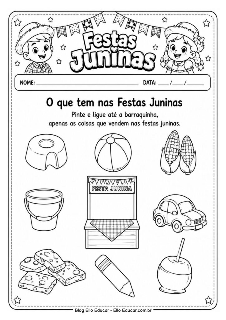 Atividades de Festas Juninas para Educação Infantil