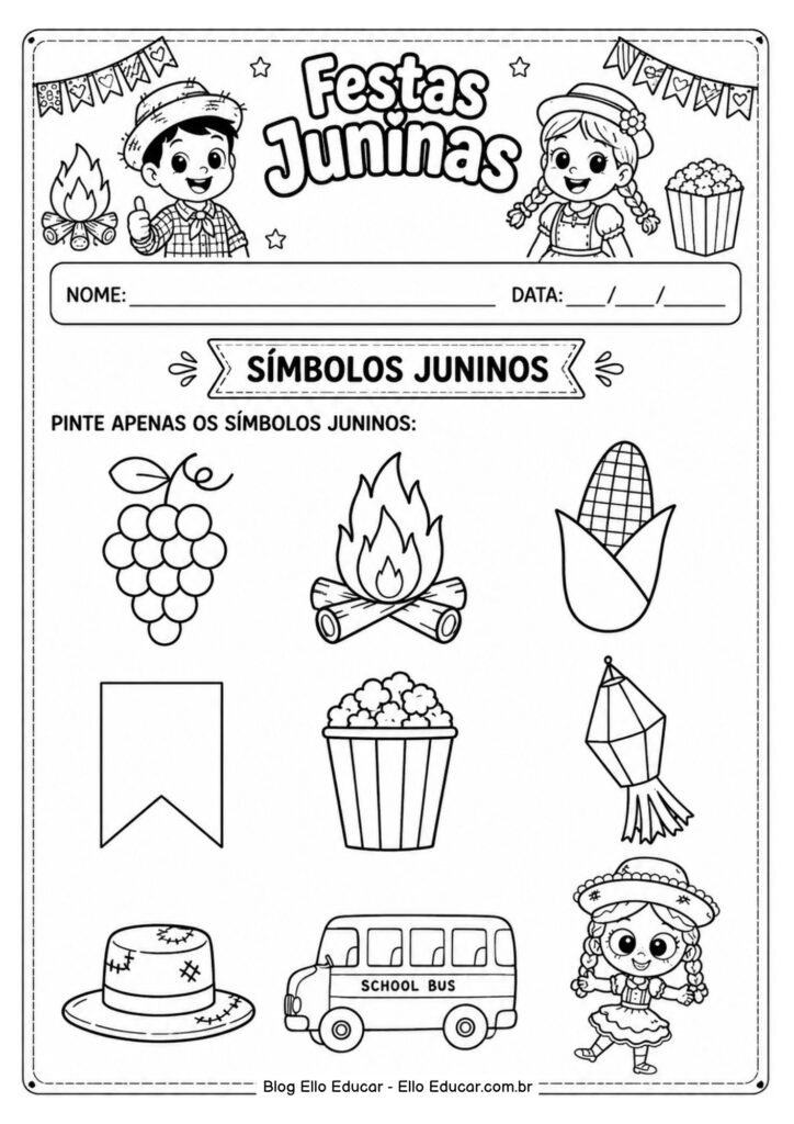Atividades de Festas Juninas para Educação Infantil