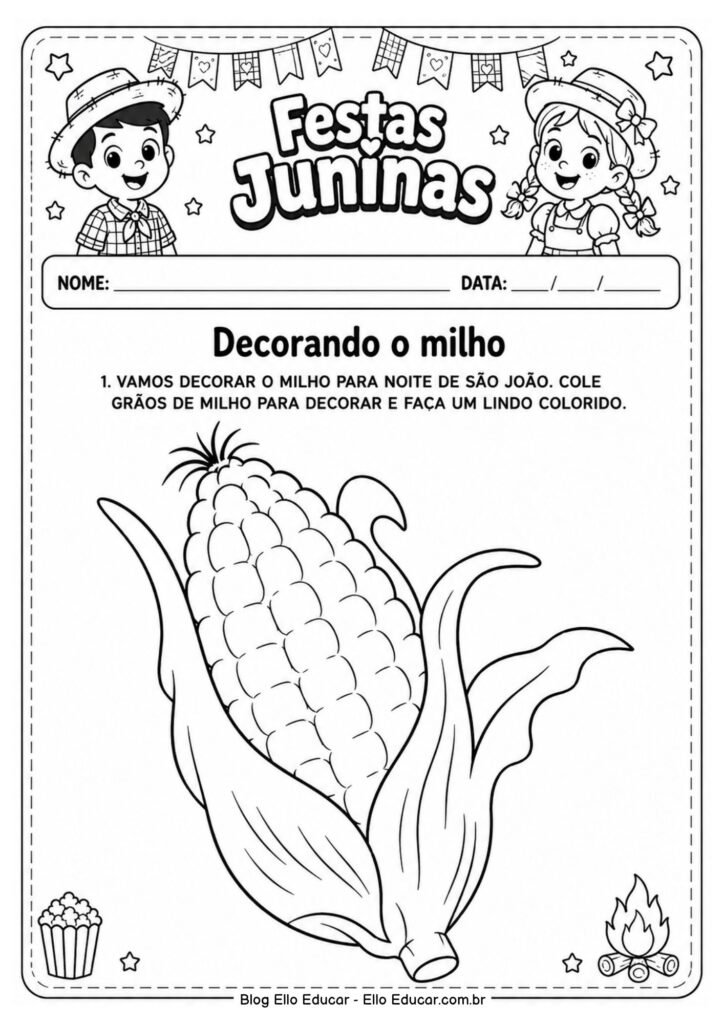 Atividades de Festas Juninas para Educação Infantil