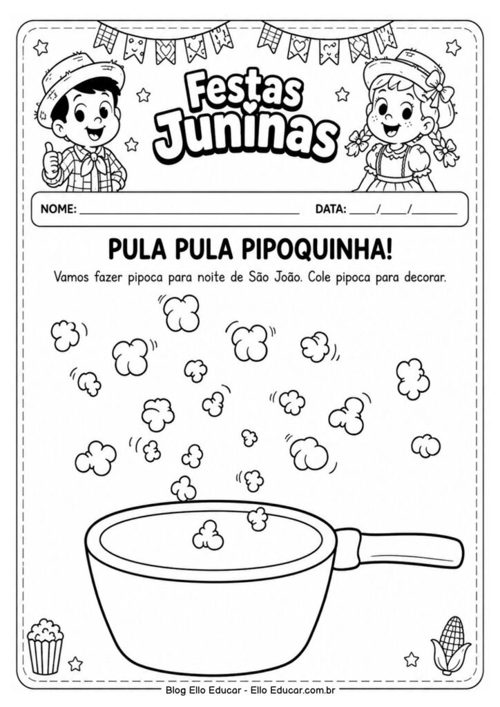 Atividades de Festas Juninas para Educação Infantil