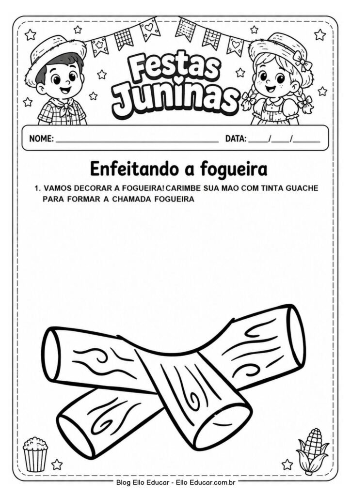 Atividades de Festas Juninas para Educação Infantil