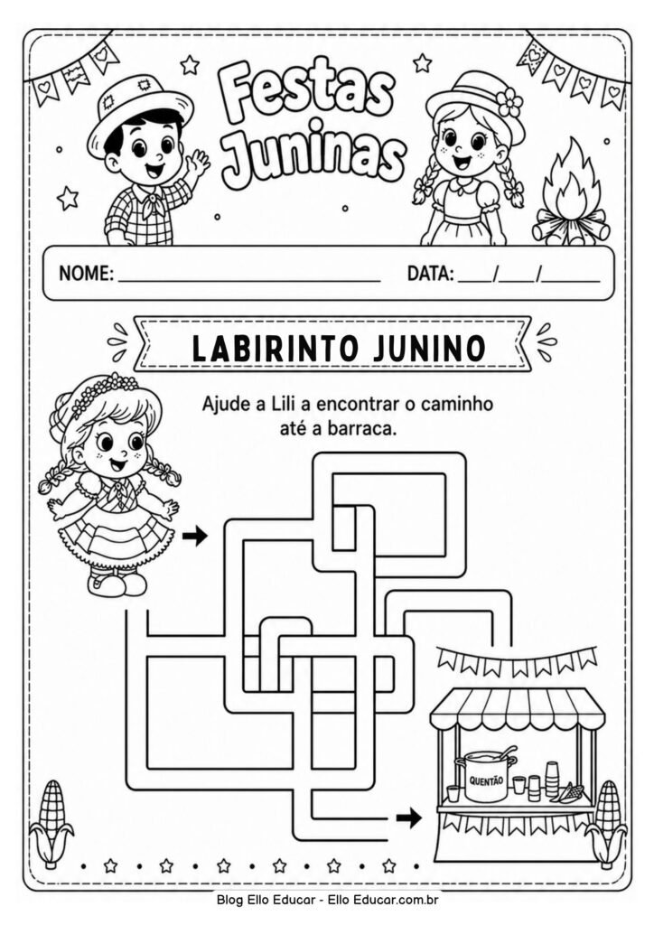 Atividades de Festas Juninas para Educação Infantil