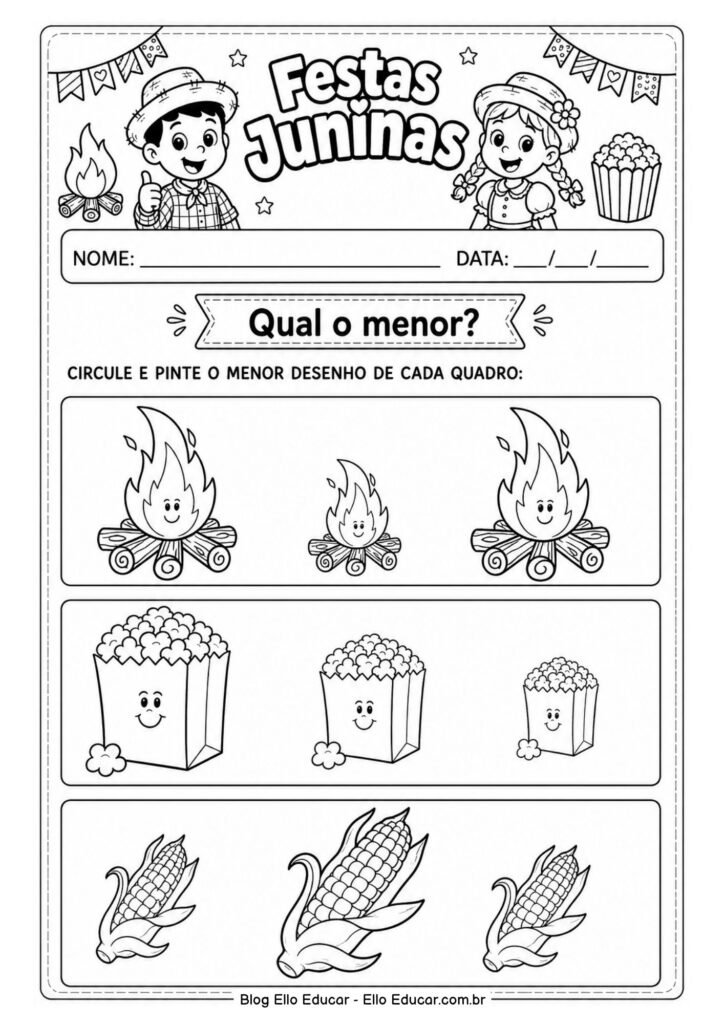 Atividades de Festas Juninas para Educação Infantil
