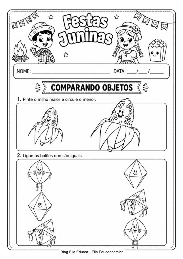Atividades de Festas Juninas para Educação Infantil