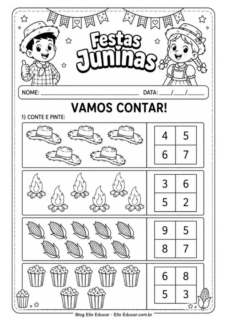 Atividades de Festas Juninas para Educação Infantil