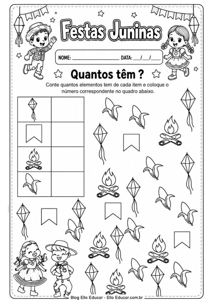 Atividades de Festas Juninas para Educação Infantil