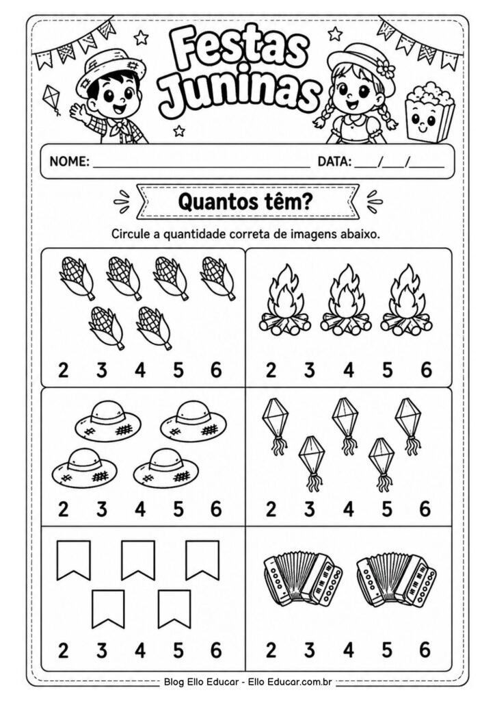 Atividades de Festas Juninas para Educação Infantil