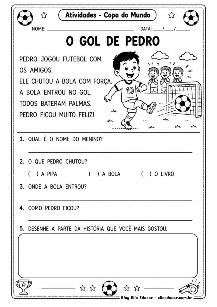 Português da Copa do Mundo para 1° e 2°