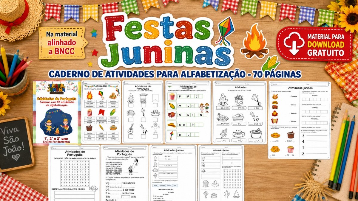 Atividades sobre Festas Juninas para Alfabetização