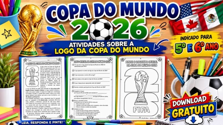 Atividades sobre a Logo da Copa do Mundo.