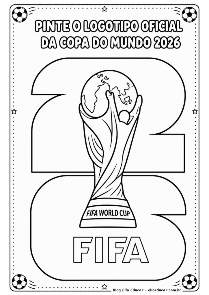 Atividades sobre a Logo da Copa do Mundo.
