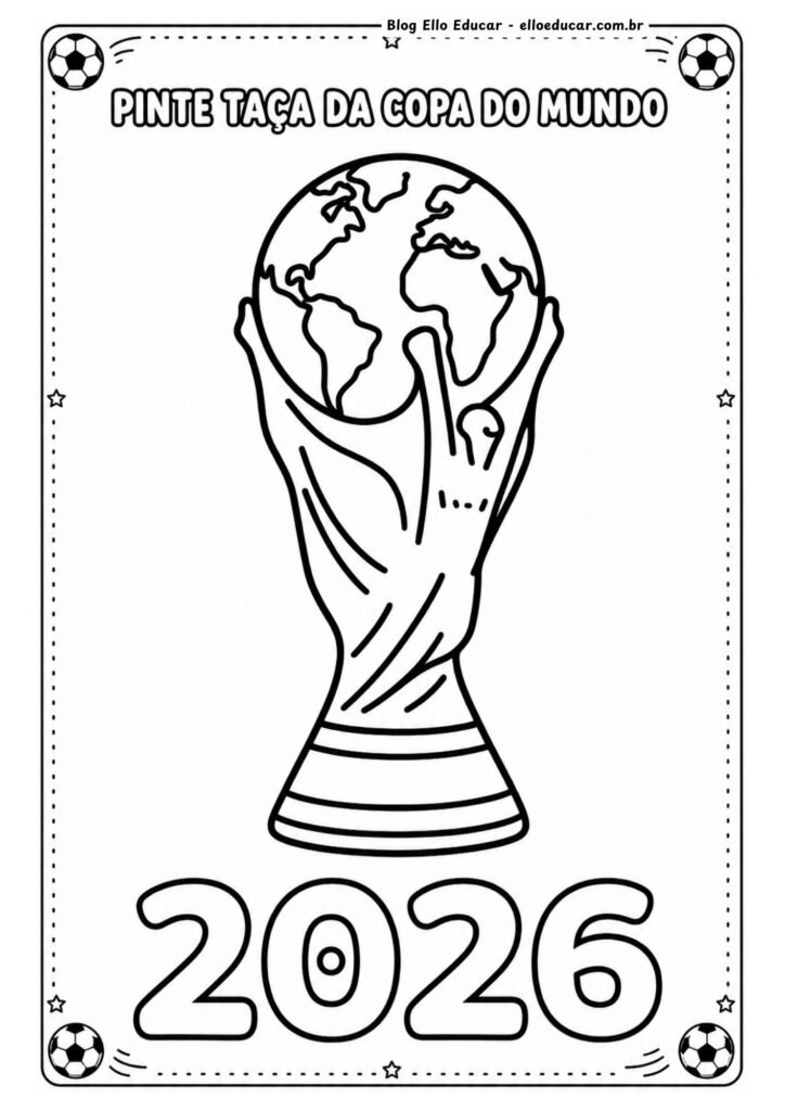 Atividades sobre os troféus da copa do Mundo