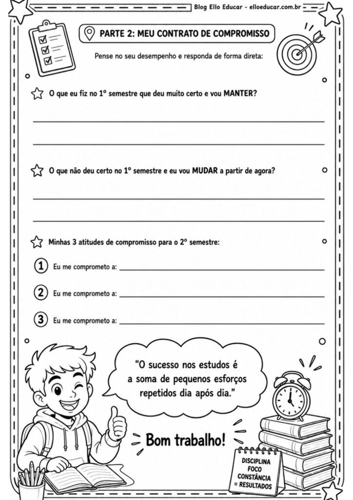 Atividades volta às aulas segundo semestre 6° ano