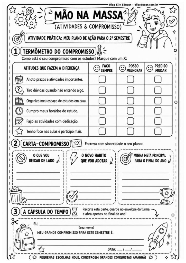 Atividades volta às aulas segundo semestre 7° ano.