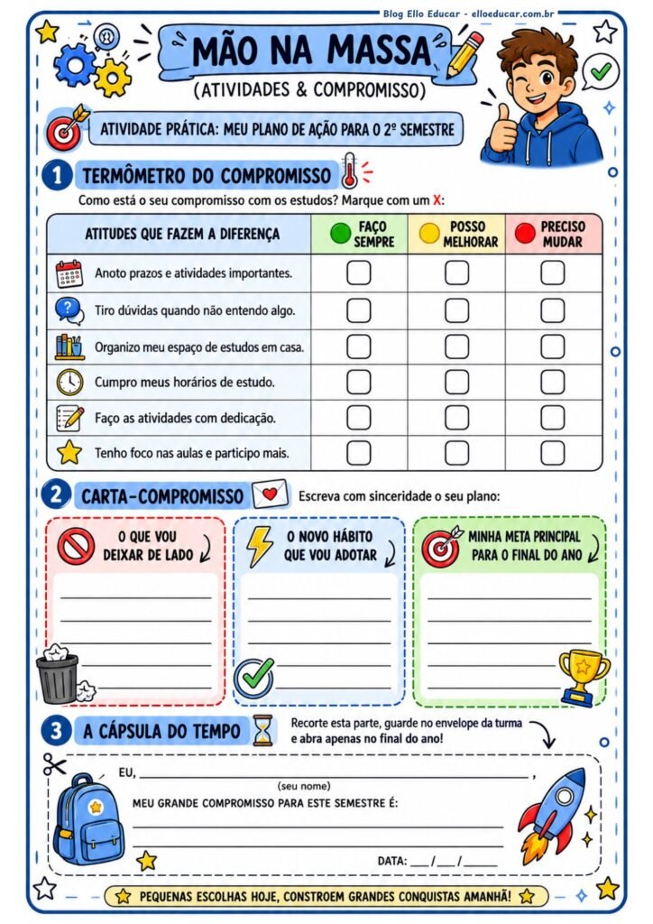 Atividades volta às aulas segundo semestre 7° ano.