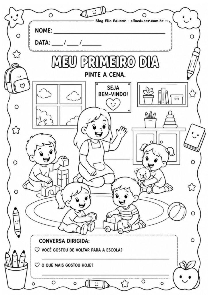 Atividades volta às aulas segundo semestre Educação Infantil